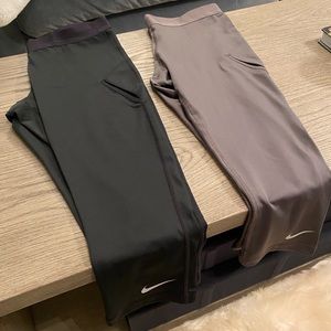 Nike, S, black and/or gray (NWT), tennis/pickleball capri leggings.